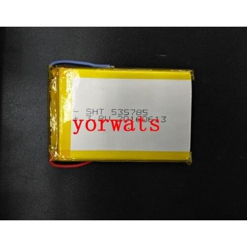New Hot A Rechargeable Li-ion Cell 3.7V polymer lithium battery 535785 battery charging treasure direct sale