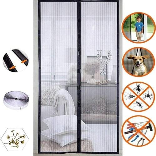 5 Sizes Mosquito Net Curtain Magnets Door Mesh Insect Sandfly Netting with Magnets on The Door Mesh Screen Magnets Hot