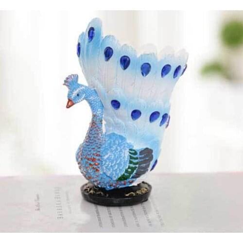 Peacock Personalized Pen Holder New Strange Resin Craft Gift Decor Decoration Accessories Applicable Bedroom, Study, Office