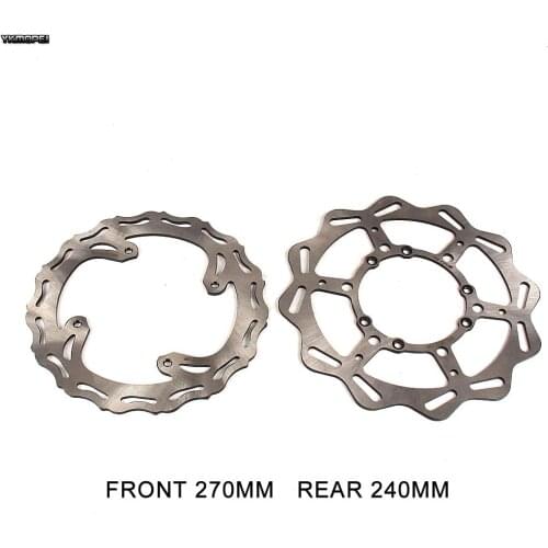Motorcycle Front Rear 240mm Brake Disc Rotor Disk For Honda CR125 250 CRF 250R 250X 250RX 450R 450X 450RX 1995-2020 Motocross MX