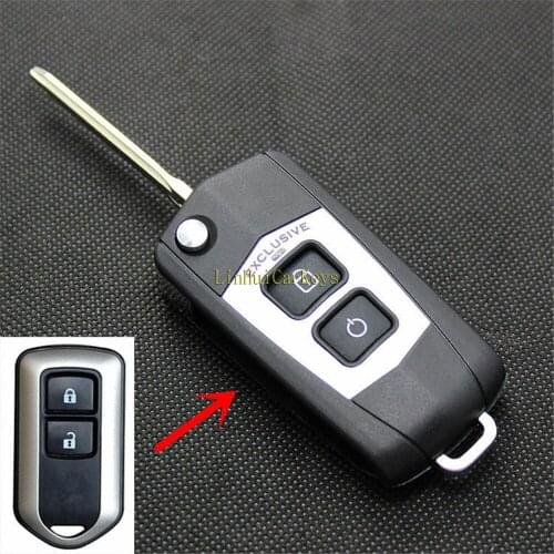 PINECONE for TOYOTA YARIS HIGHLANDER PRADO CAMRY VIOS Car Key Case 2 Buttons Modified Remote Key Shell With Uncut TOY43 Blade