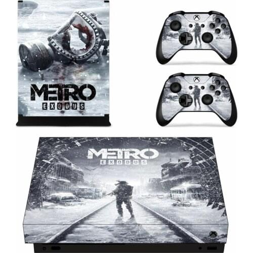 Metro Exodus Full Cover Skin Console & Controller Decal Stickers for Xbox One X Skin Stickers Vinyl