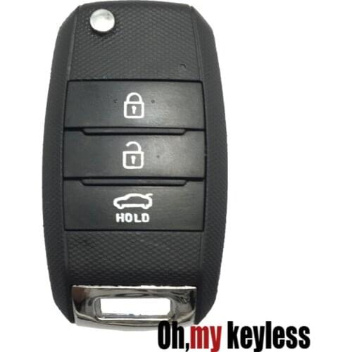 3 4 Buttons Flip Folding Remote Key Case Shell fit for Kia K5 K2 Sportage Rondo Soul Rio Optima/Magentis/Lotze