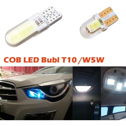 W5W T10 COB LED Bulb For Dome Lamp Reading ,License Plate,Car Clearance Light ,Heat-Resisting Car Lighting Accessories