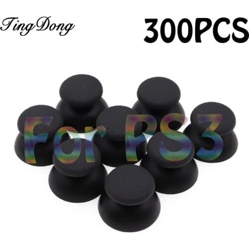 TingDong 300pcs Analog Joystick Thumbstick Rubber Cap for Sony PS3 PlayStation 3 Controller