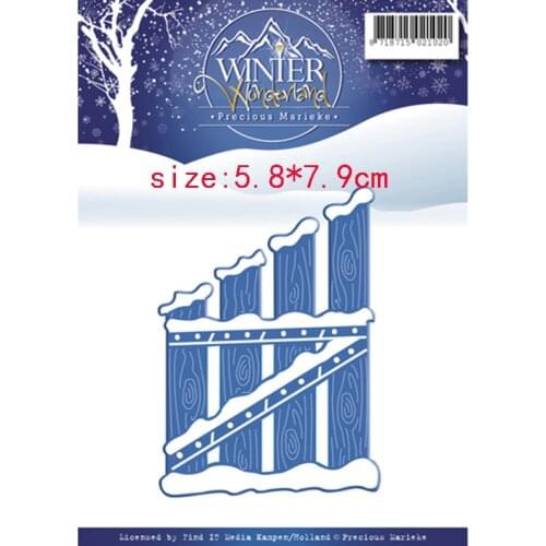 CH 2020 New Arrival Fence gate Stencil Metal Cutting Dies For Scrapbooking Practice Hands-on DIY Album Card Handmade Tools