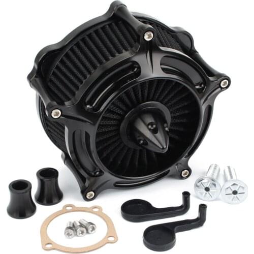 Air Filter Turbine Spike Air Cleaner Filter Intake System CNC For Harley Sportster Iron883 XL 883 1200 1991-2019 Black/Chrome