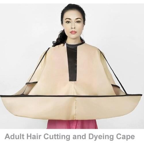 Adult Woman Self Haircut Cape Cloth Waterproof Hair Cutting Cloak Umbrella Hairdresser Apron Salon Barber Hairdressing Gown Tool