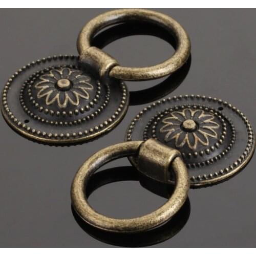 1pc Vintage 36m Furniture Handle Jewelry Box Drawer Pulls Cabinet Knobs Cupboard Door Handles Zinc Alloy