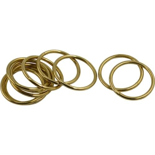 10pcs Durable Locking Key Rings Metal Keychain Rings Split Rings Flat for Home