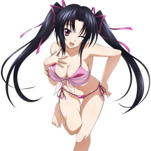 13cm X 13cm Hot Sell Creative Sexy High School Girl Hawaii Car Sticker Accessories Car Styling Cover Scratches Waterproof PVC