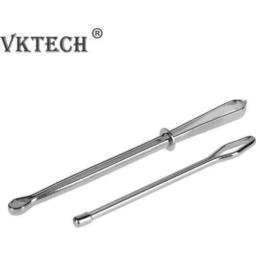 2pcs Stainless Steel Bodkin Wear Elastic Rope Threaders Guide Belt Ribbon Wearing Tools Clip Tweezers Craft Sewing Accessories