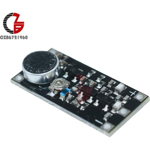 88-115MHz FM Transmitter Module Wireless Signal Generator Adjustable Capacitor DC 3V 100 Meters with Microphone for Arduino