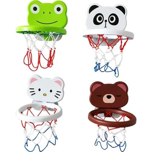 Suction Cup Shooting Basketball Hoop Baby Bath Toys Bathroom Shower Cartoon Animal Toy Kid Play Water Game Toy For Children