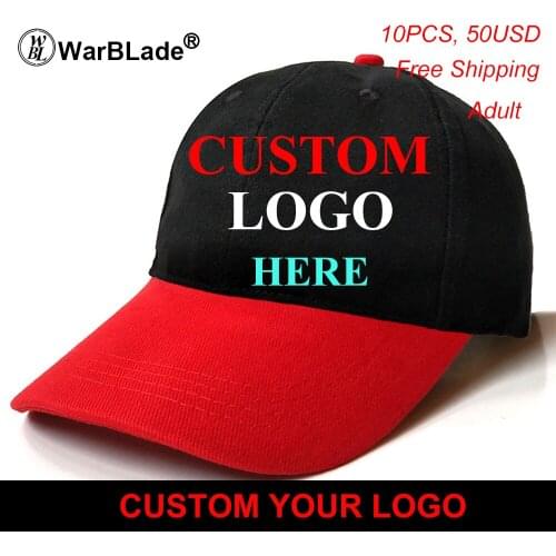 Custom Baseball Cap Print Logo Text Photo Embroidery Gorra Casual Solid Hats Pure Color Black Cap Snapback Caps For Men Women
