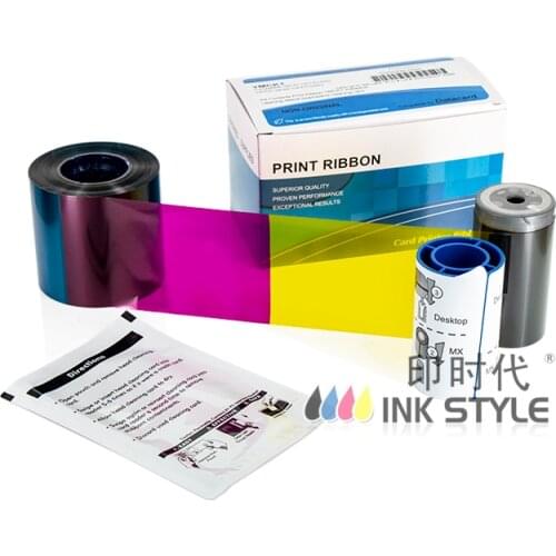 Compatible Datacard 535000-003 YMCKT Color Ribbon 500prints for CD800 CP40 CP40+ CP60 CP60+ CP80 Card Printer