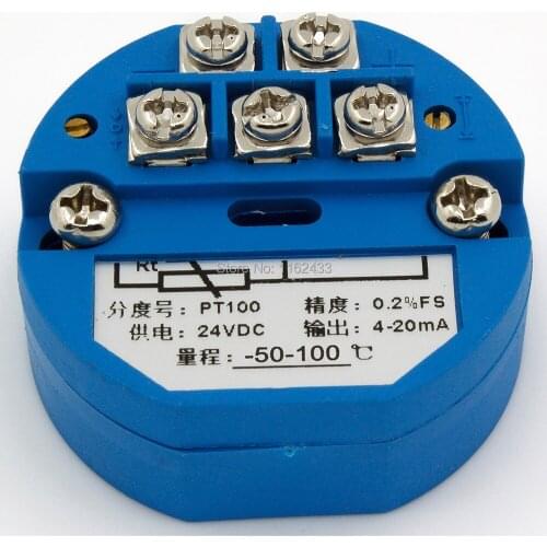 FTT01 4-20mA output -50-100C PT100 temperature transmitter module SBWZ temperature amplifier templifier
