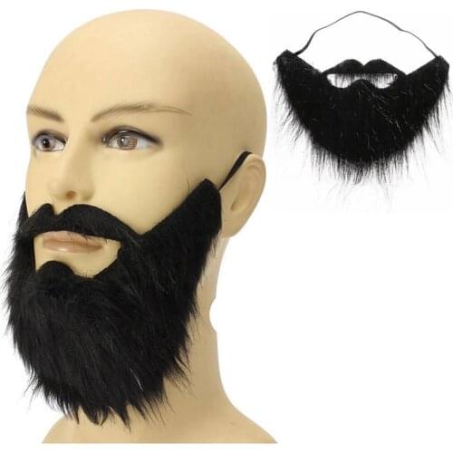 Fake Beard Fancy Dress Halloween Costume Party Facial Hair Moustache Wig Funny Festival Christmas Supplies Prom Props