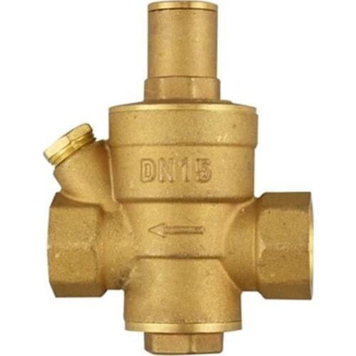 DN15 DN20 DN25 Brass Water Pressure Reducing Maintaining Valves Regulator Mayitr Adjustable Relief Valves With Gauge Meter