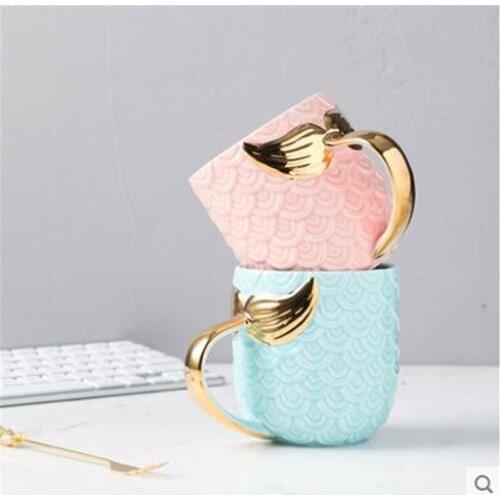 Mermaid Mac cup continental breakfast fishtail coffee mug