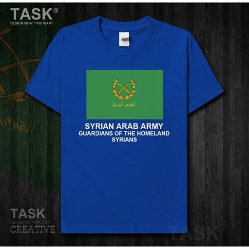 Army Syrian Arab Republic Syria SYR Arabic mens Military Tactical country Short sleeve new Tops t shirt sports summer cotton 01