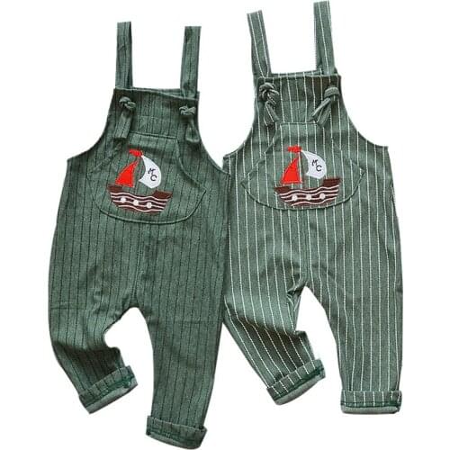 2018 New Baby Pants Spring Summer 100 % Cotton Sailing Leisure Trousers 0- 3 Year Childrens Jumpsuit Baby Boy Girls Pants