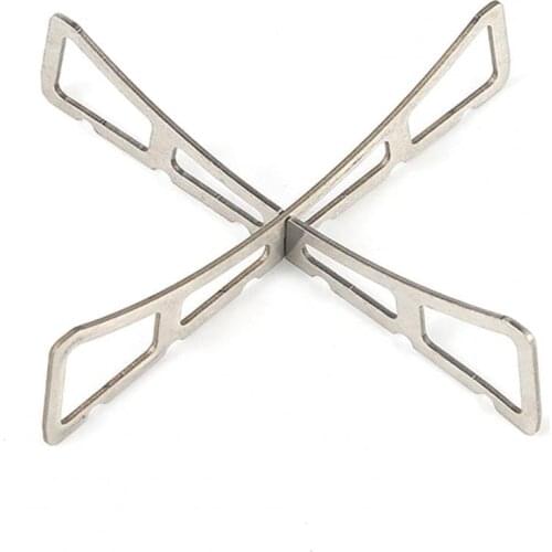 2Pcs Alcohol Stove Cross Stand Stainless Steel Sturdy Cooking Ultra-light Spirit Burner Cross Stand for Outdoor Camping