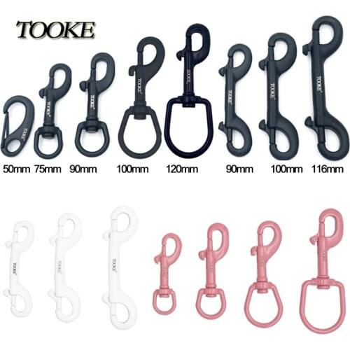 Scuba New 75/90/100/116MM 316 Black Dive Stainless Steel Snap Bolt Buckle Metal Clip Hook BCD Accessories Diving Equipment
