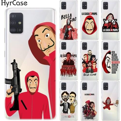 La Casa de papel Silicone Case Cover For Samsung A01 A51 A71 A7 A6 A8 Plus A9 2018 A10 A20 A30 A40 A50 A60 A70 A80 A90 A30S