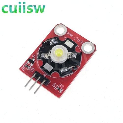 3W High Power LED Module with PCB Chassis for Arduino STM32 AVR