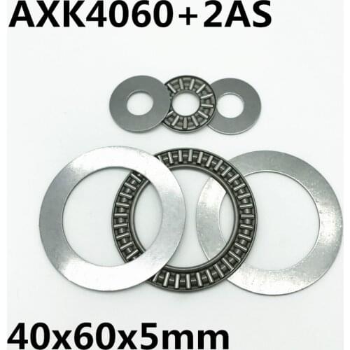 2pcs Thrust Needle Roller Bearing AXK4060 +2AS 40x60x2 mm Thrust Bearing Brand New High quality