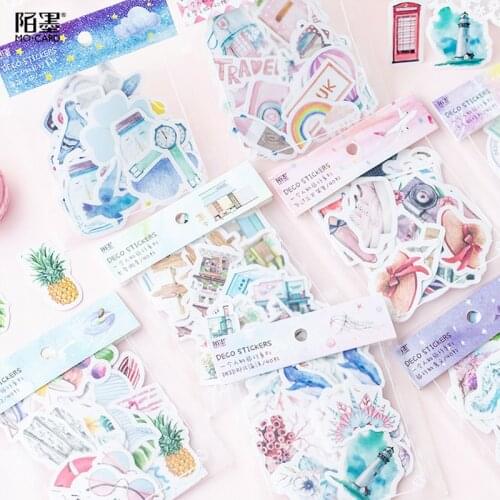 XINAHER 40 pcs/lot travel alone mini paper sticker decoration stickers DIY craft diary scrapbooking planner kawaii label sticker
