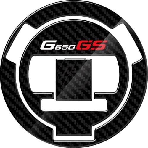 3D Carbon-look Motorcycle Fuel Gas Cap Protector Decals Case for BMW G650GS G650 GS From 2008
