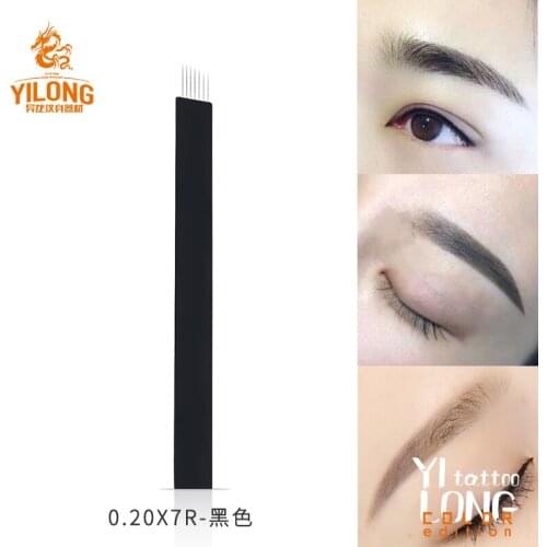 50PCS Microblading Pin 0.2mm Permanent Makeup Eyebrow Needles Embroidery Blade Manual Pen