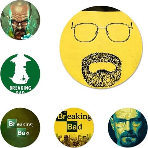 58mm Breaking Bad Chemistry Walter Custom Badge Brooch Pin Accessories For Clothes Backpack Decoration gift