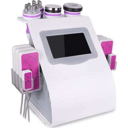 6 in 1 40K Cavitation LED Laser Fat Loss Body Slimming Vacuum RF Skin Care Beauty Machine