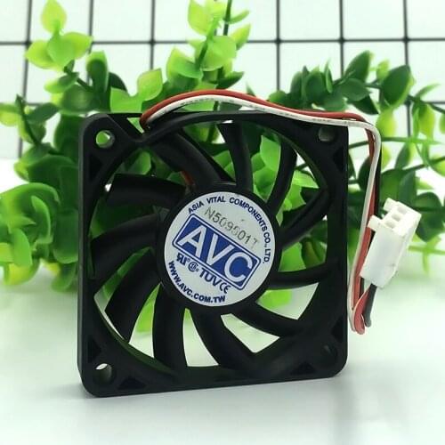 AVC F6010B12HS 12V 0.19A 3-pin 6010 60x60x10mm 6cm server cooling fan