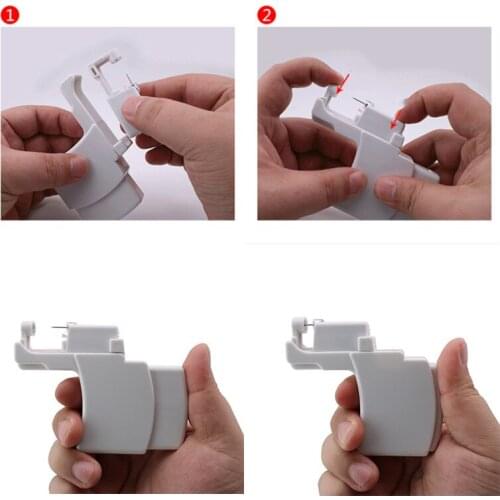 Safety Ear Piercing Auxiliary Helper Ear Piercing Helper Device Disposable Professional Ear Stud Piercer Safety Device