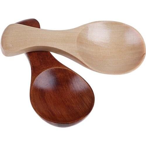 Wooden Spoon Tea Honey Coffee Condiment Salt Sugar Spoon Kitchen Accessories