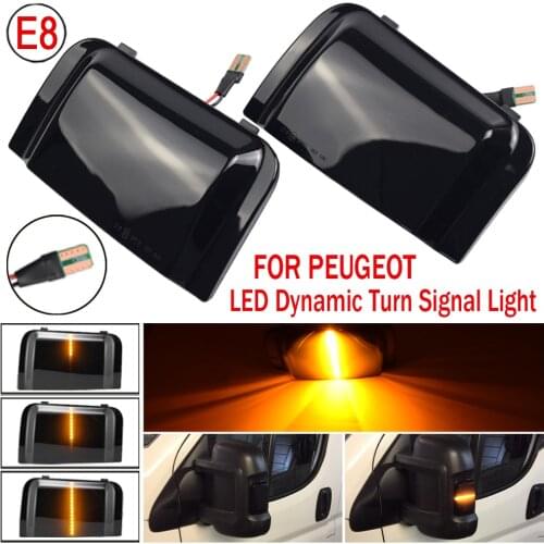 For Peugeot Boxer Fiat Ducato Citroen Jumper 2016-2019 Car Side Rearview Mirror Turn Signal Light Dynamic Blinker Indicator