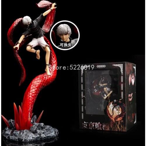 43cm Tokyo Ghoul Anime Figure Kaneki Ken Touka Kirishima PVC Action Figure Kaneki Ken Awakening Figurine Collectible Model Toys