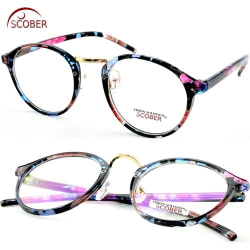 Photochromic Reading Glasses Vintage Classic Round Women flower Spectacles +1 +1.5 +2 to +4.0 Progressive Or Polarized Lens