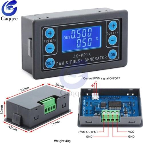 LCD Digital display PWM Pulse Frequency Duty Cycle Adjustable Module Square Wave Rectangular Wave Signal Generator