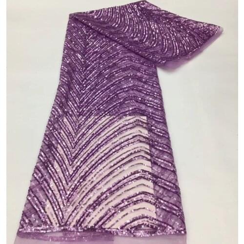 Exquisite and fashionable modified version of curtain flower sequin embroidery, African lace fabric, suitable for ladies' skirts