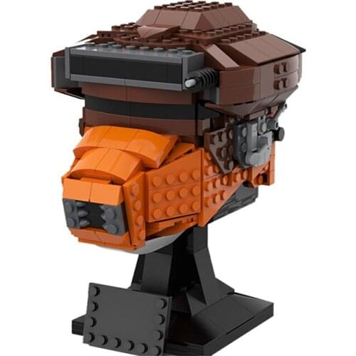 MOC SW Helmet Collection Building Block Model Star Trek Series Soldier Samurai Helmet Creative Bricks Children Kids Toys Gifts