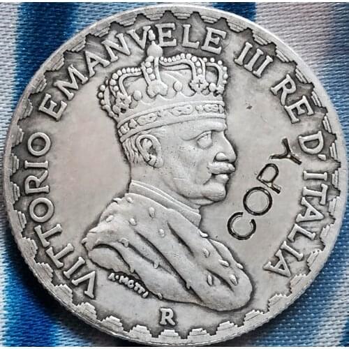 Italian Somaliland 1925 10 Lire coins copy