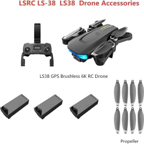 LS38 GPS Drone 2200mAh Battery Propeller USB Line For LS38 LS-38 5G 6K GPS Wifi FPV RC Drone Accessories LS38 Blades battery