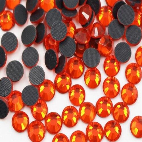 MHS.SUN SS20 SS30 Hyacinth Color Round Glass Glue Crystal Rhinestone Iron-on Loose Flatback Hotfix Rhinestone For Hand Craft