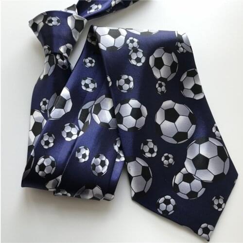 Fashion Men Printed Ties Football Club Party Necktie