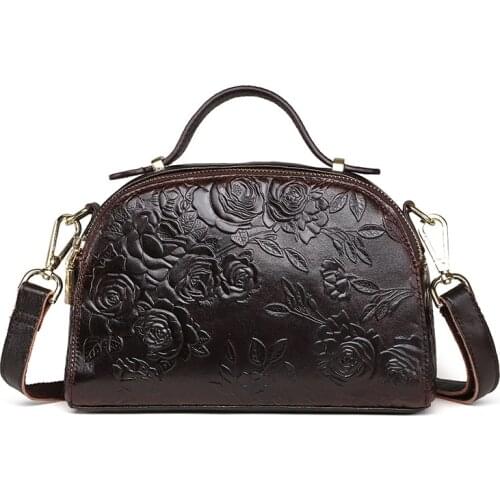 Oil Wax Leather Fashion Hand Restoring Ancient Ways Womens Bags Handmade Large Capacity Cowhide Leisure Chic Shoulder Bags